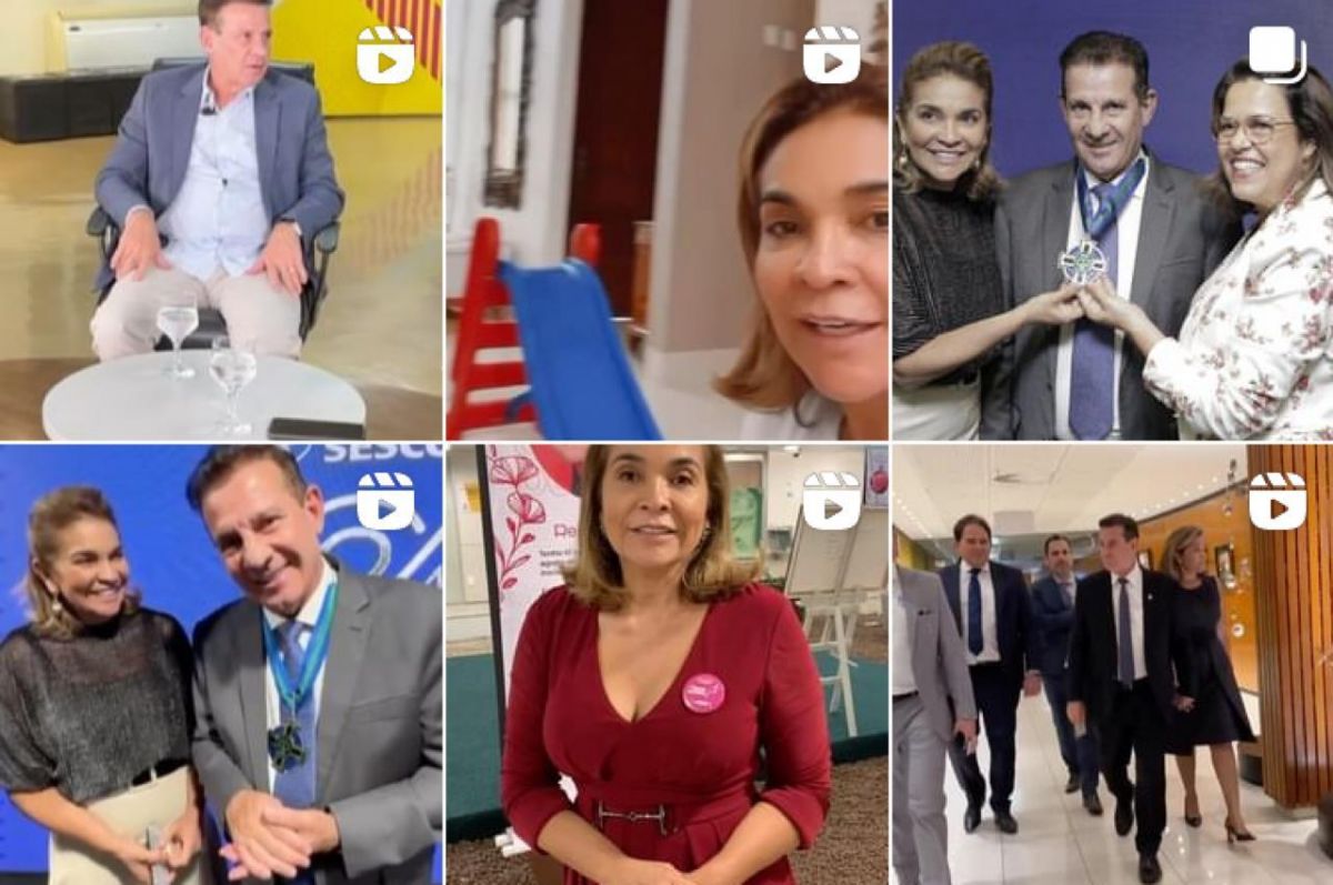 No Instagram Vanderlan e Izaura falam do passado, mas não falam de traição ao atual prefeito nem de propostas para o futuro